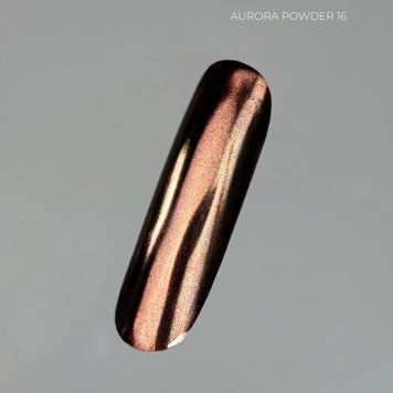 Touch Aurora powder №16 - Коричневая втирка для ногтей, 5 ml Mi-174 фото