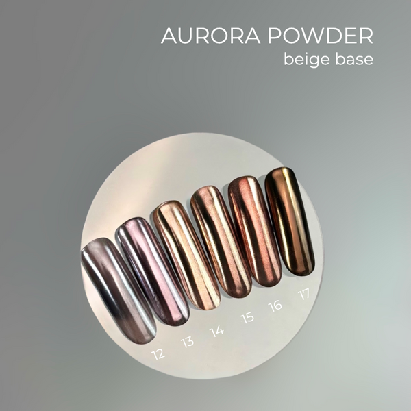 Touch Aurora powder №16 - Коричневая втирка для ногтей, 5 ml Mi-174 фото