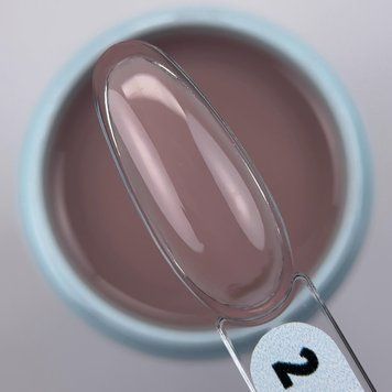 Leoni lux FIBER gel №2 - Нюдовий файбер гель зі скловолокном для ремонту нігтів,15мл Mi-131 фото