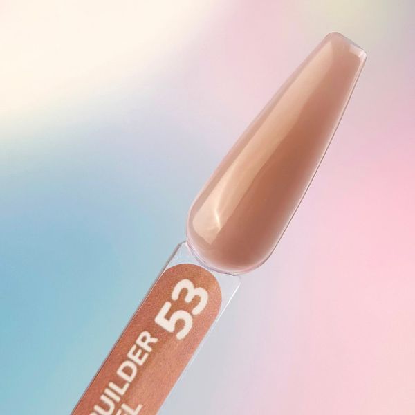 Builder gel YOU ARE CUTE №53 - Холодно-бежевий гель для нарощення нігтів,15мл Fo-128 фото