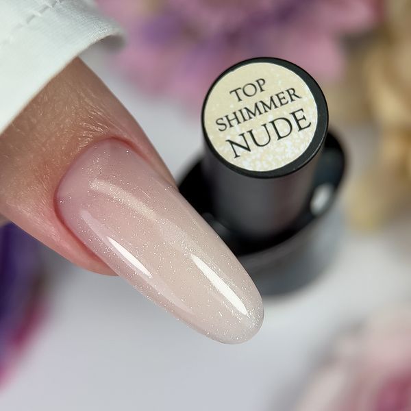 Топ для ногтей Crooz Top shimmer nude, 8 ml GT-90 фото