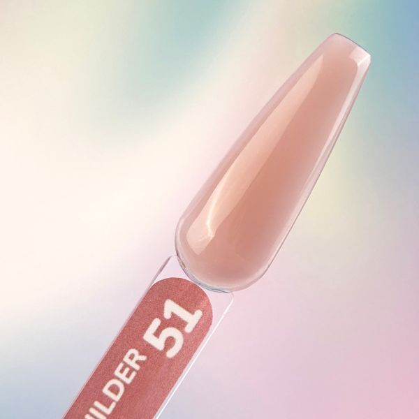 Builder gel YOU ARE CUTE №51 - Нежно-бежевый гель для наращивания ногтей, 15мл Fo-128 фото