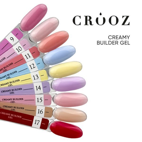 Crooz Creamy Builder gel №16 - Бежевий гель для нарощування нігтів,15 мл QP-26 фото