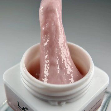 Fiber gel 002 LA 10гр - Камуфлирующий гель для укрепления ногтей со стекловолокном,10гр GT-94 фото