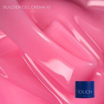 Touch Builder gel CREMA,яскравий рожевий гель для нарощення 15 ml, номер 10 yq028 фото