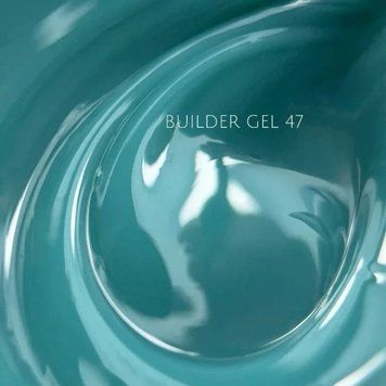 NAILSOFTHEDAY Builder gel 47&mdash; бірюзовий гель для нарощування нігтів, 15 мл TM-319 фото