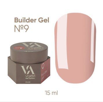 Builder Gel Valeri №9 &mdash; билдер-гель для наращивания, 15 мл lu-133 фото