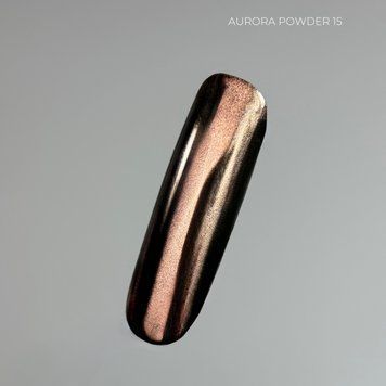 Touch Aurora powder №15 - Бронзовая втирка для ногтей, 5 ml Mi-174 фото