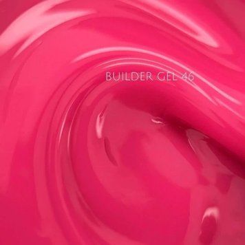 NAILSOFTHEDAY Builder gel 46 &mdash; насичено-рожевий гель для нарощування нігтів, 15 мл TM-319 фото