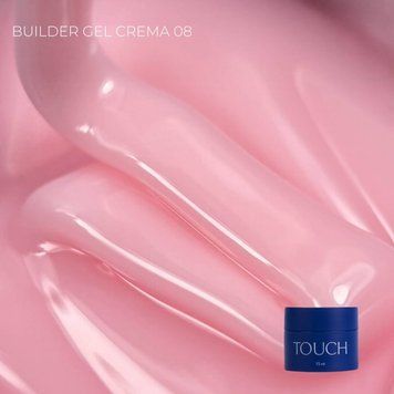 Touch Builder gel CREMA, гель для ногтей розового цвета 15 ml, номер 8 yq030 фото