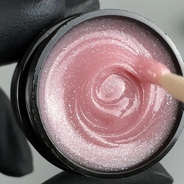 Нюдовий гель для нарощування з шиммером Silcare &laquo;Diamond Peach&raquo;, 45 мл IGL_111 фото
