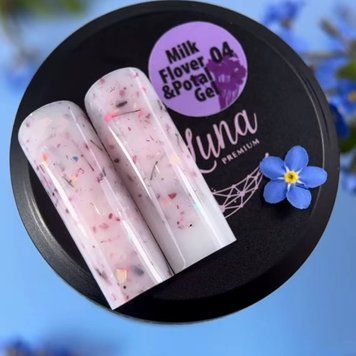 Miss Luna Premium №04 - Фіолетовий гель з сухоцвітами,15ml lu-153 фото