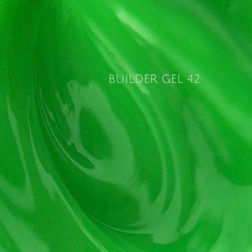 NAILSOFTHEDAY Builder gel 42 &mdash; насичено-салатовий гель для нарощування нігтів, 15 мл TM-319 фото
