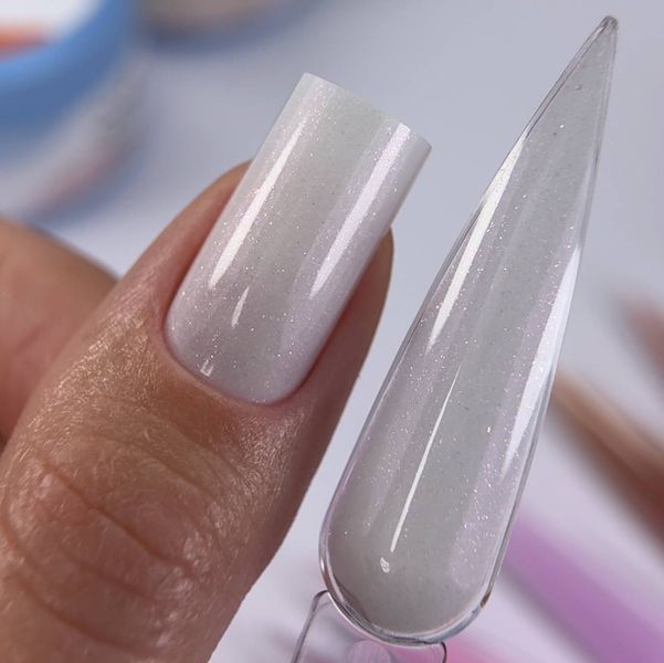 COMFORT gel gelix №32 - Білий гель з блискіткітками для нарощування нігтів,30 мл TZ-104 фото