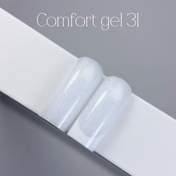 COMFORT gel gelix №31 - Молочний гель з блискіткітками для нарощування нігтів,30 мл TZ-104 фото