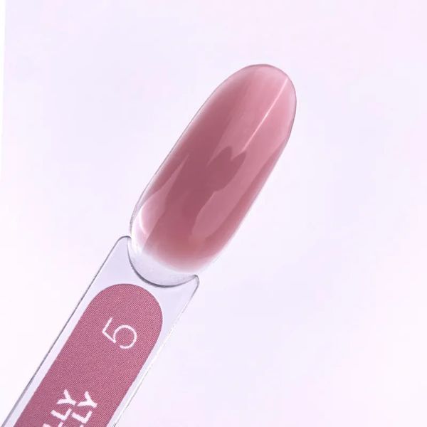 Гель-желе нюдового кольору для укріплення та нарощування LUNA MOON, Jelly Gelly №5, 15ml yq045 фото