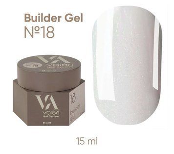 Гель для нарощування з блискітками 15мл,Valeri №18 lu-117 фото