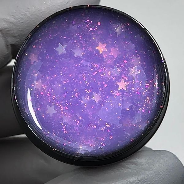 Фиолетовый гель для ногтей со звездочками 10 мл stellar glow 12 Hu-167 фото