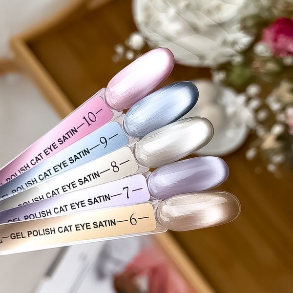 Коричневый гель-лак &laquo;кошачий глаз&raquo; Cat Satin № 06 Crooz, 8 мл RI-115 фото