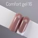 COMFORT gel gelix №16 - Темно-бежевий гель для нарощування нігтів,30 мл TZ-104 фото
