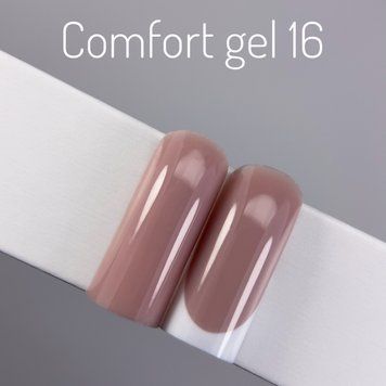 COMFORT gel gelix №16 - Темно-бежевый гель для наращивания ногтей,15 мл TZ-104 фото