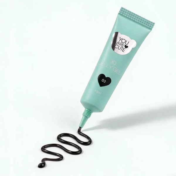 Гель для обʼємних дизайнів 3D Jelly Gel №3 (15ml), you are cute gqqe43 фото