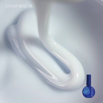 Молочна кольорова база Touch Cover base, 13 ml, номер 1 yq-22 фото
