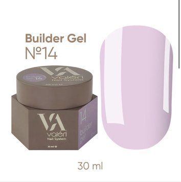 Builder Gel Valeri N&ordm;14 - білдер гель для нарощування, 30мл lu-124 фото