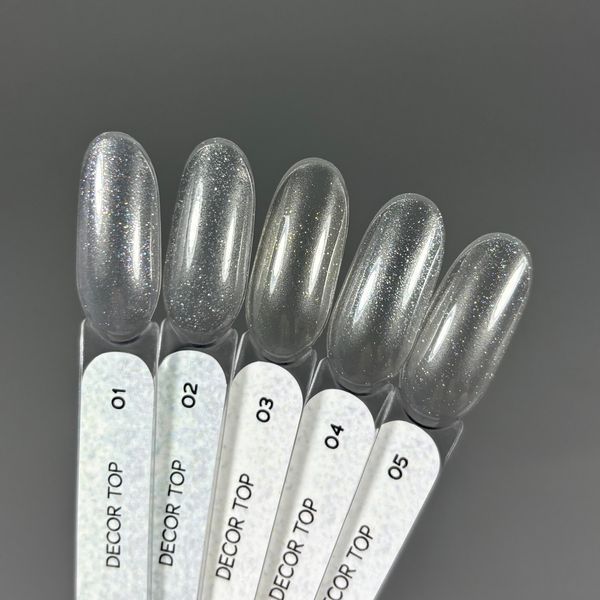 Touch decor top №3 - Топ для нігтів з мікродрібним золотим шимером,13 ml VQ-117 фото
