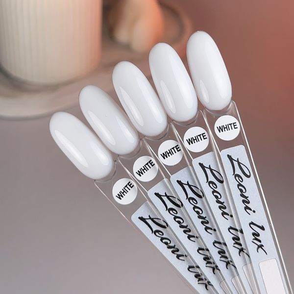 Leoni lux builder gel WHITE - Міцний білий гель для нарощування нігтів,15мл Mi-117 фото