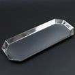 Сріблястий лоток для інструментів з гранями від Designer (23x10 см)