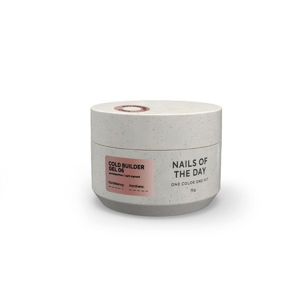 NAILSOFTHEDAY Соld Builder gel 06 теплый нюдовый гель для наращивания ногтей 15 мл RI-127 фото