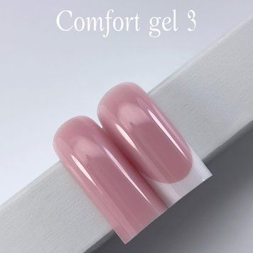 COMFORT gel gelix №3 - Рожево-бежевий гель для нарощування нігтів,15 мл TZ-104 фото
