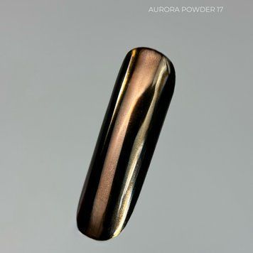 Touch Aurora powder №17 - Шоколадная втирка для ногтей, 5 ml Mi-174 фото