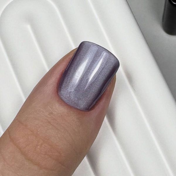 Лавандовий гель-лак "кошаче око" з шовковим ефектом thejnails №114 YP-211 фото